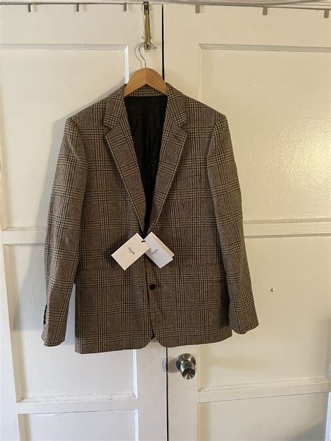 celine prince of wales jacket|Celine 2019 Prince Of Wales Blazer w/ Tags .